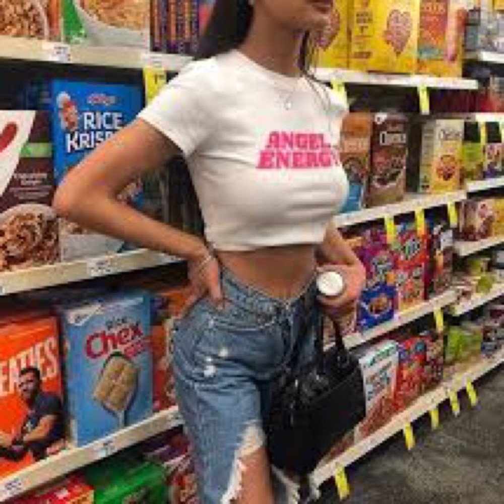 Angel energy Cropped tee
